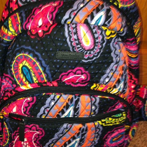 Vera Bradley Rare Paisley Backpack - Picture 4 of 5